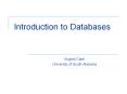 Introduction to Databases