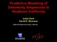 Predictive Modeling of Seismicity Sequences in Southern California