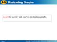 Learn to identify and analyze misleading graphs'