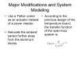 Major Modifications and System Modeling