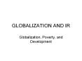 GLOBALIZATION AND IR