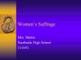 Womens Suffrage