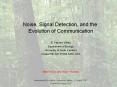 Noise, Signal Detection, and the Evolution of Communication