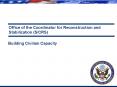 Office of the Coordinator for Reconstruction and Stabilization SCRS