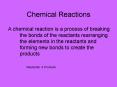 Chemical Reactions