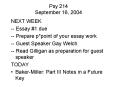 Psy 214 September 16, 2004