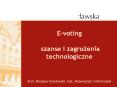 Evoting szanse i zagrozenia technologiczne