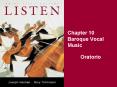 Chapter 10 Baroque Vocal Music