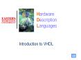 Hardware Description Languages