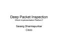 Deep Packet Inspection Which Implementation Platform