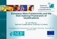 European MetaFrameworks and the Irish National Framework of Qualifications Dr Jim Murray National Qu