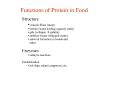 Functions of Protein in Food