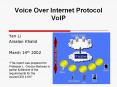 Voice Over Internet Protocol VoIP