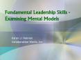 Fundamental Leadership Skills Examining Mental Models