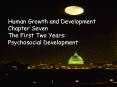 Human Growth and Development Chapter Seven The First Two Years: Psychosocial Development