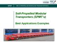 SelfPropelled Modular Transporters SPMTs Best Applications Examples