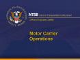 Motor Carrier Operations