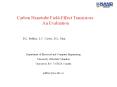 Carbon Nanotube FieldEffect Transistors: