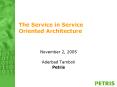 The Service in Service Oriented Architecture