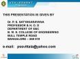 THIS PRESENTATION IS GIVEN BY