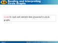 Learn to read and interpret data presented in circle graphs'