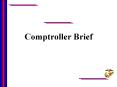 Comptroller Brief