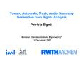 Toward Automatic Music Audio Summary Generation from Signal Analysis