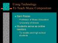 Using Technology To Teach Music Composition