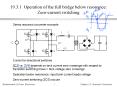 19'3'1 Operation of the full bridge below resonance: Zerocurrent switching