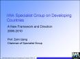 IWA Specialist Group on Developing Countries