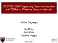 DESYNC: SelfOrganizing Desynchronization and TDMA on Wireless Sensor Networks