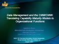 Data Management and the CMMCMMI: Translating Capability Maturity Models to Organizational Functions
