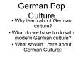 German Pop Culture