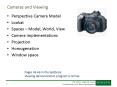 Cameras and Viewing