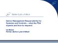 Senior Management Responsibility for Systems and Controls what the FSA expects and how to respond Ia