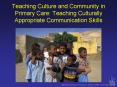Teaching Culture and Community in Primary Care: Teaching Culturally Appropriate Communication Skills