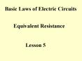 Basic Laws of Electric Circuits