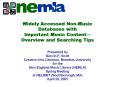 Widely Accessed NonMusic Databases with Important Music Content Overview and Searching Tips