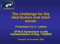 The challenge for the distribution and retail sector