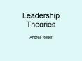Leadership Theories