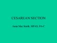 CESAREAN SECTION