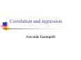 Correlation and regression