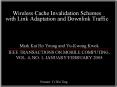 Wireless Cache Invalidation Schemes with Link Adaptation and Downlink Traffic