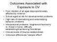 Outcomes Associated with Exposure to DV