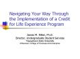 Navigating Your Way Through the Implementation of a Credit for Life Experience Program