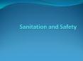 Sanitation and Safety