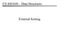 External Sorting