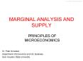 MARGINAL ANALYSIS AND SUPPLY
