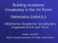 Building Academic Vocabulary in the Art Room Mathematics Grades K3