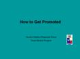 How to Get Promoted